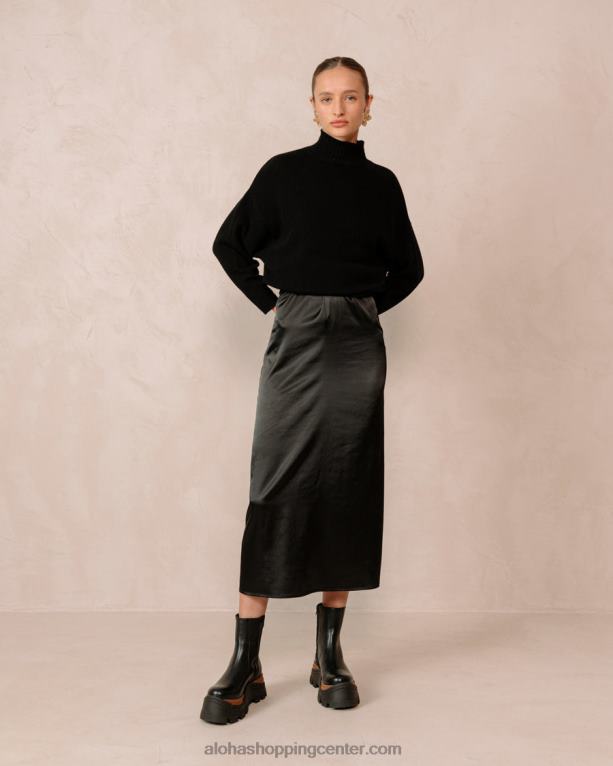 Sapphire nutty - črni usnjeni škornji ženske Alohas 0D4R8334