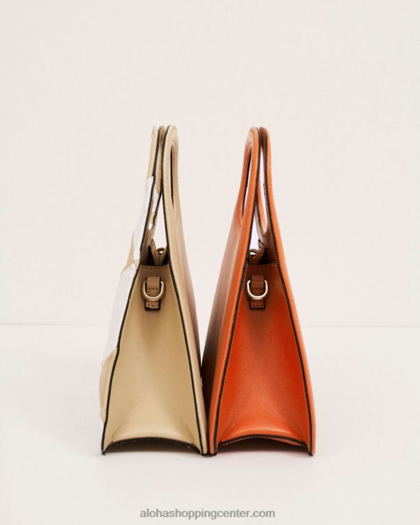 a - svetlo oranžna usnjena torbica ženske Alohas 0D4R81075