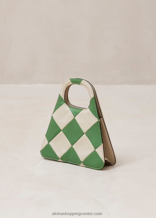 a scacchi - belo-zelena karirasta torbica ženske Alohas 0D4R81101