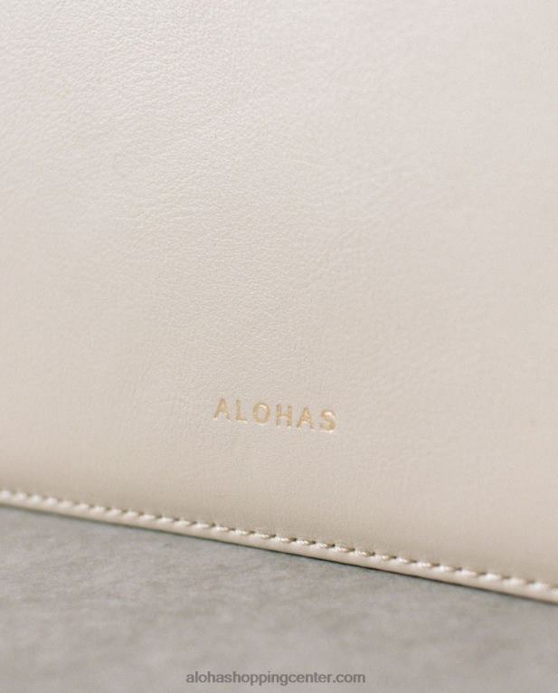 a scacchi - bež in krem ​​karirasta torbica ženske Alohas 0D4R81099