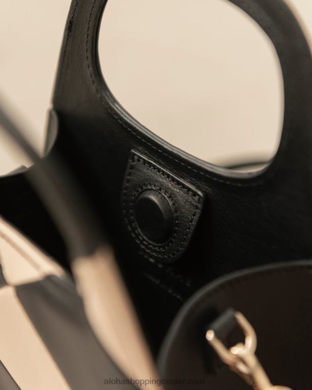 a scacchi - črno-bela karirasta torbica ženske Alohas 0D4R81076