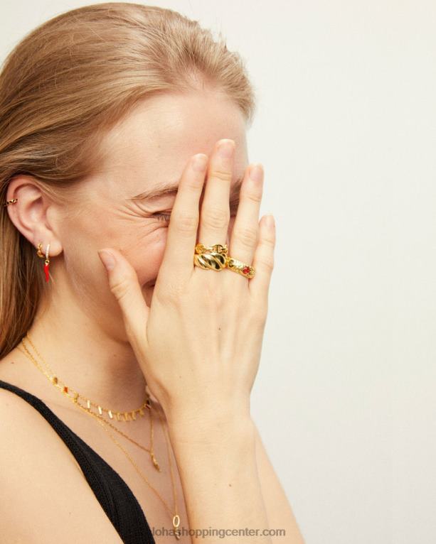 adelibe - zlata ušesna manšeta ženske Alohas 0D4R81198