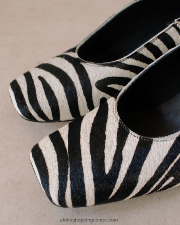 agent safari - črno-bele usnjene copate ženske Alohas 0D4R8348