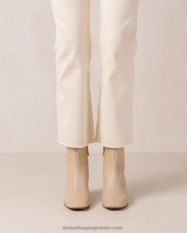 akvarel - bež veganski usnjeni škornji ženske Alohas 0D4R8134