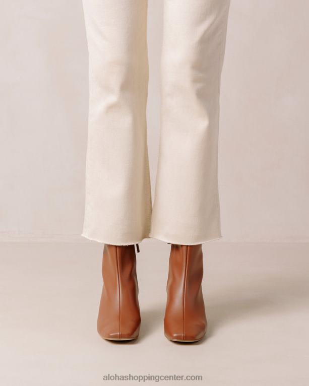 akvarel - rjavi veganski usnjeni škornji ženske Alohas 0D4R8132