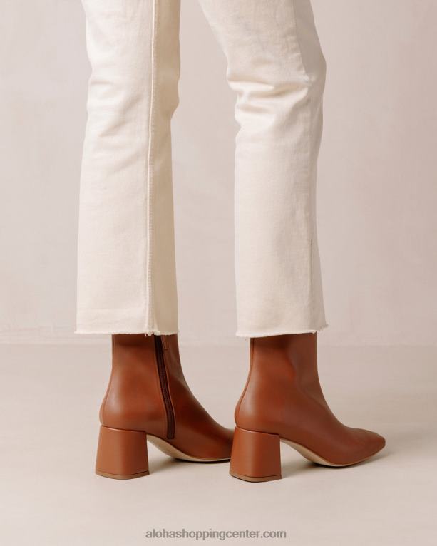 akvarel - rjavi veganski usnjeni škornji ženske Alohas 0D4R8132