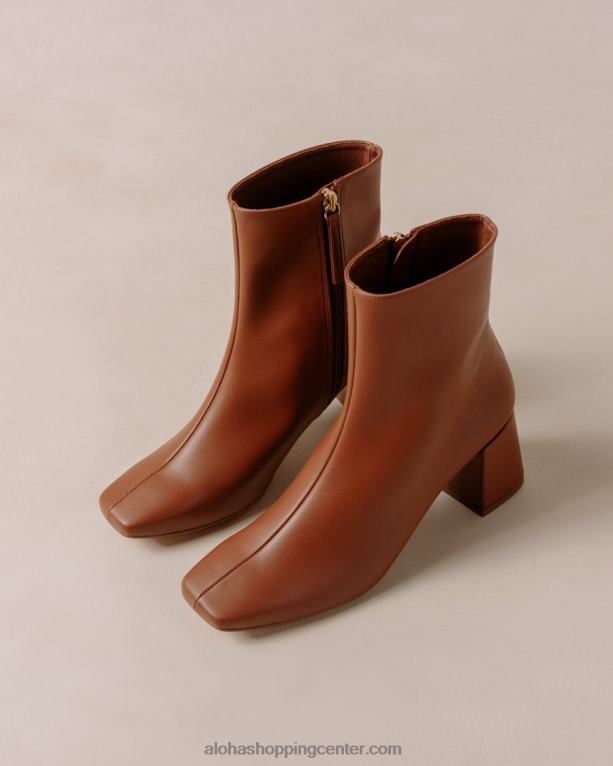 akvarel - rjavi veganski usnjeni škornji ženske Alohas 0D4R8132