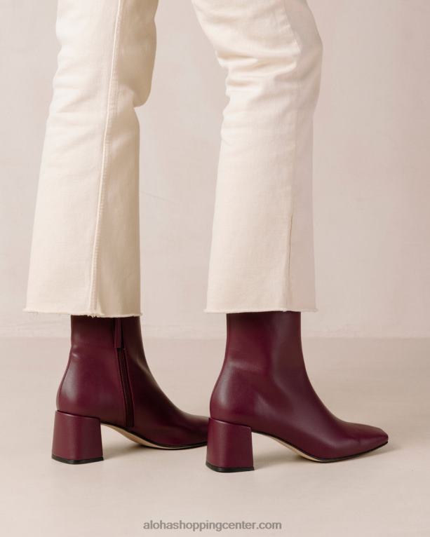 akvarel - vijolični veganski usnjeni škornji ženske Alohas 0D4R8136