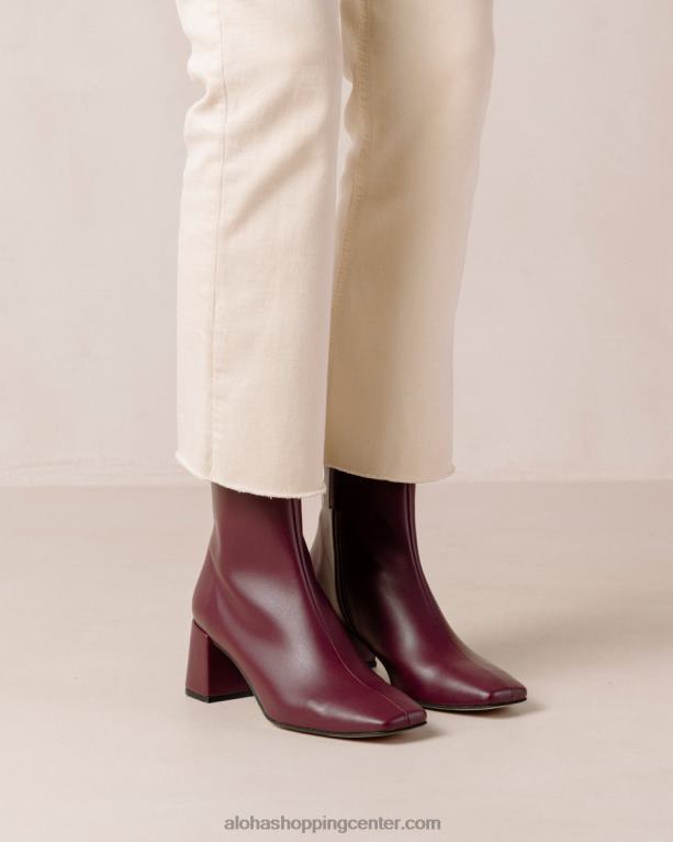 akvarel - vijolični veganski usnjeni škornji ženske Alohas 0D4R8136