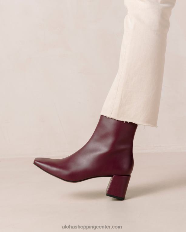 akvarel - vijolični veganski usnjeni škornji ženske Alohas 0D4R8136