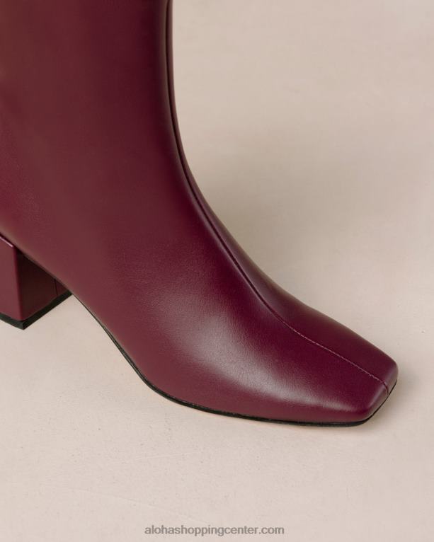 akvarel - vijolični veganski usnjeni škornji ženske Alohas 0D4R8136