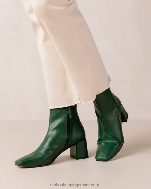 akvarel - zeleni veganski usnjeni škornji ženske Alohas 0D4R8135