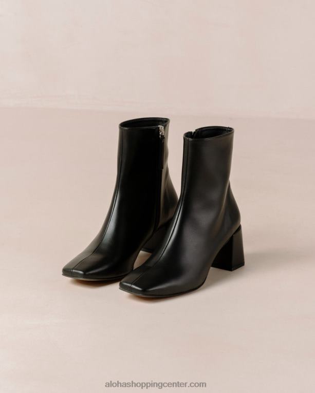 akvarel - črni veganski usnjeni škornji ženske Alohas 0D4R8137