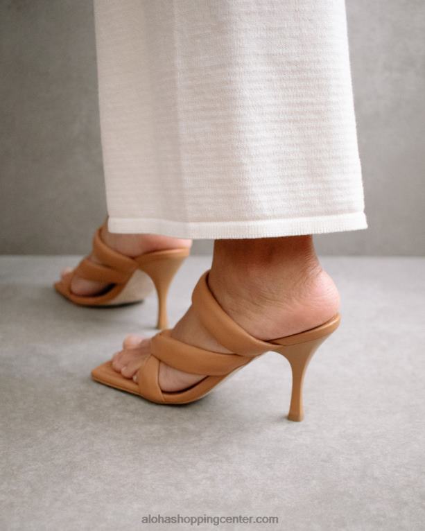 amaretto - rjavi usnjeni sandali ženske Alohas 0D4R8556