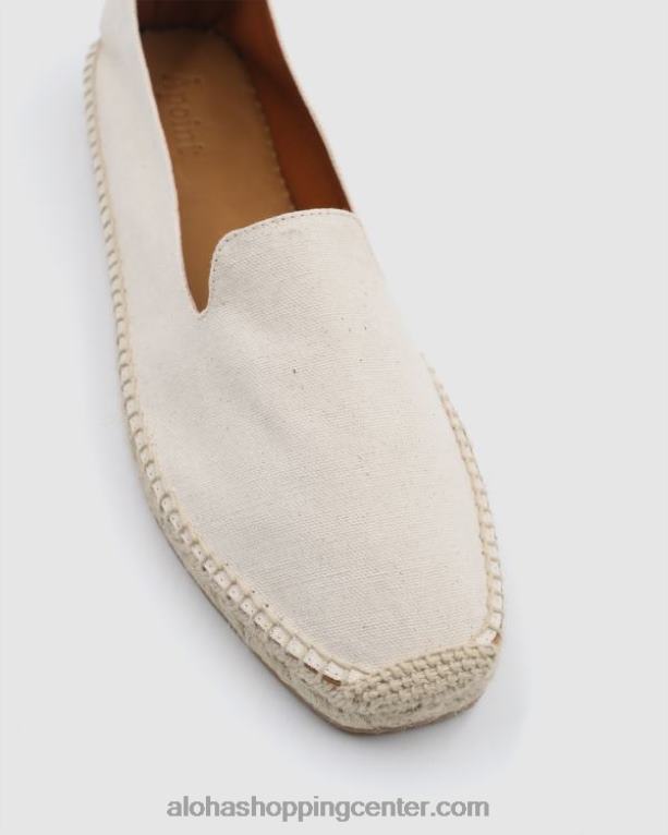 apoint - bele usnjene espadrile ženske Alohas 0D4R8555