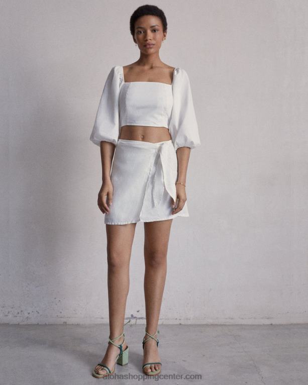 artist - bel bombažni top ženske Alohas 0D4R8854