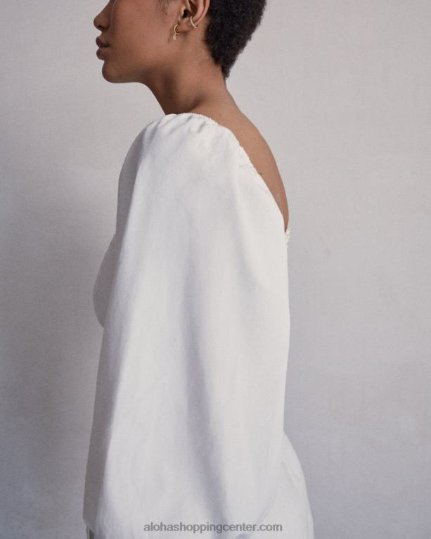 artist - bel bombažni top ženske Alohas 0D4R8854