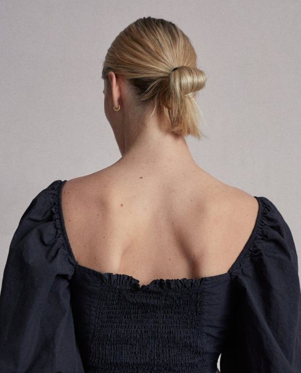 artist - črn bombažni top ženske Alohas 0D4R8855