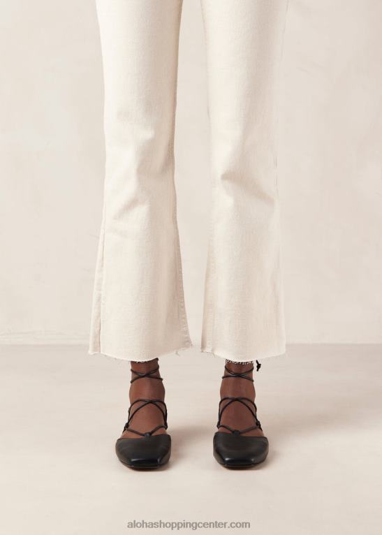 azurite - črne usnjene balerinke ženske Alohas 0D4R8311