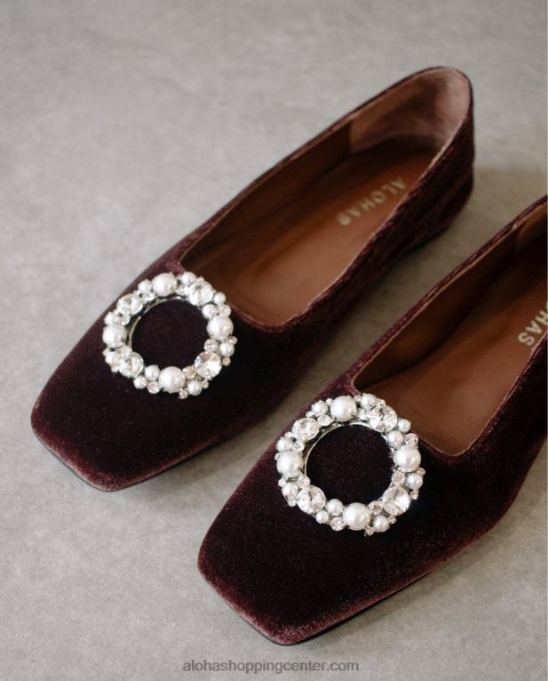 bella crystal - rjave usnjene hlače ženske Alohas 0D4R8520