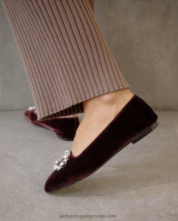 bella crystal - rjave usnjene hlače ženske Alohas 0D4R8520