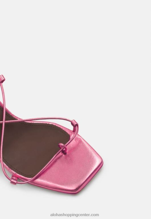 bellini - roza usnjeni sandali ženske Alohas 0D4R8298