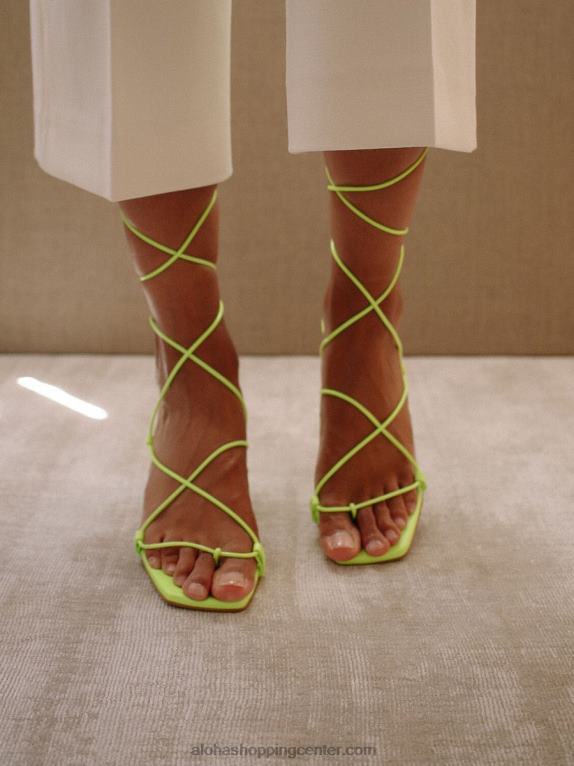 bellini - rumeni usnjeni sandali ženske Alohas 0D4R8300