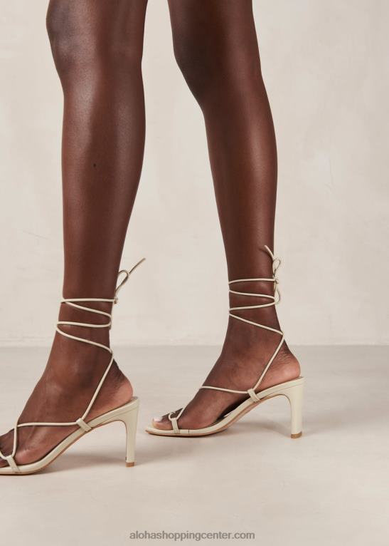 bellini - umazano bele usnjene sandale ženske Alohas 0D4R8294