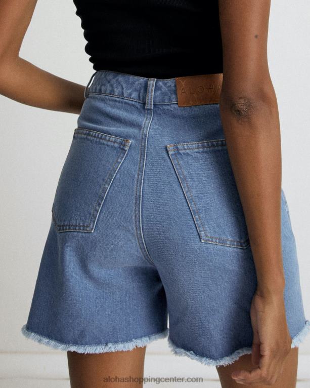 berry - modre denim kratke hlače ženske Alohas 0D4R8867