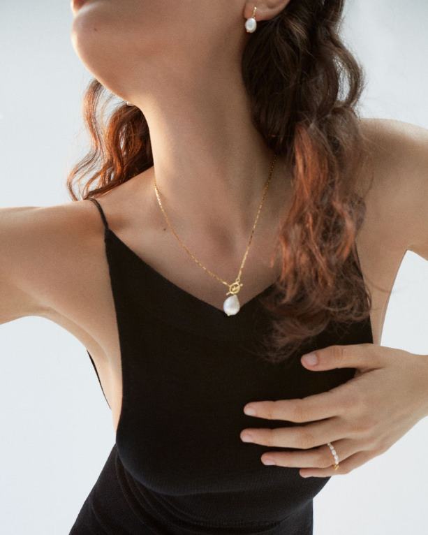 biserna verižica - zlat biserni prstan ženske Alohas 0D4R81135