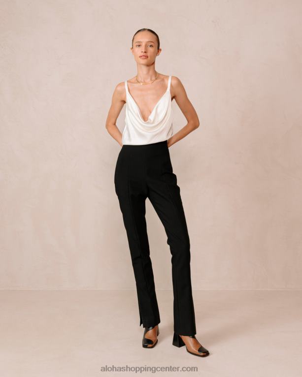 blair - črni in rjavi usnjeni škornji ženske Alohas 0D4R88