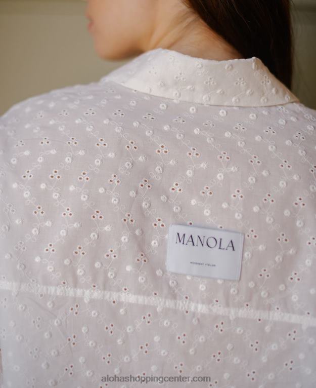 blanca - zgornji del bele pižame ženske Alohas 0D4R8637