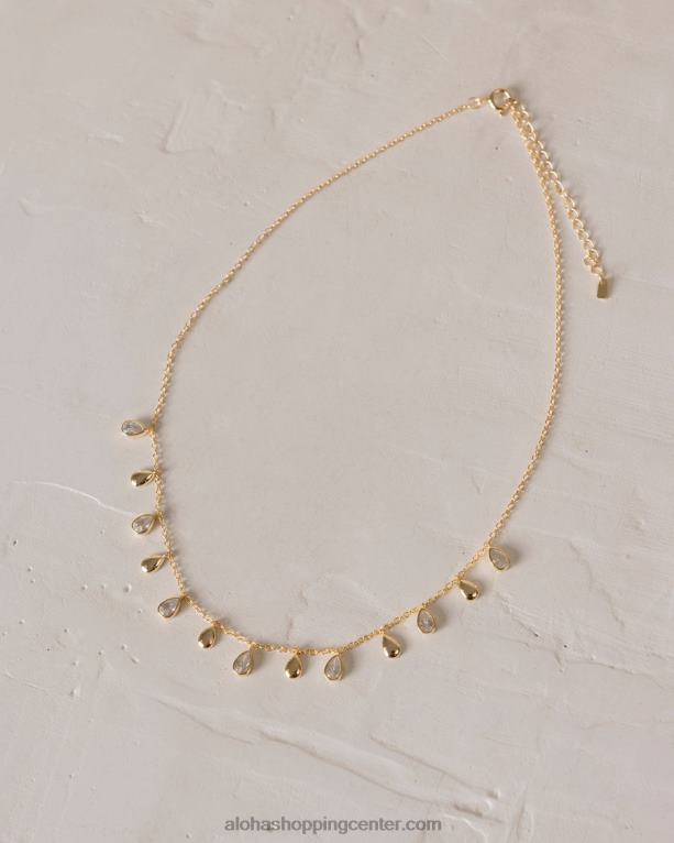 boheme - zlata in bela ogrlica ženske Alohas 0D4R81208