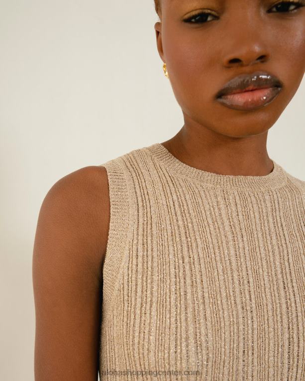 breezy glim - bela pletena obleka ženske Alohas 0D4R8616