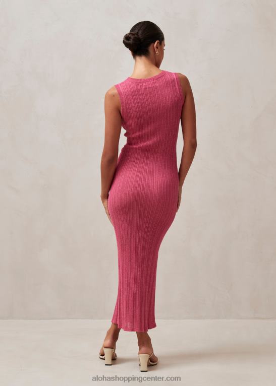 breezy glim - roza pletena obleka ženske Alohas 0D4R8615