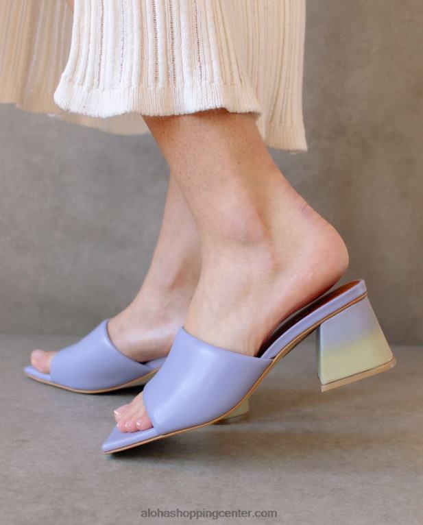 brušeni degrade - vijolični in rumeni usnjeni sandali ženske Alohas 0D4R8517