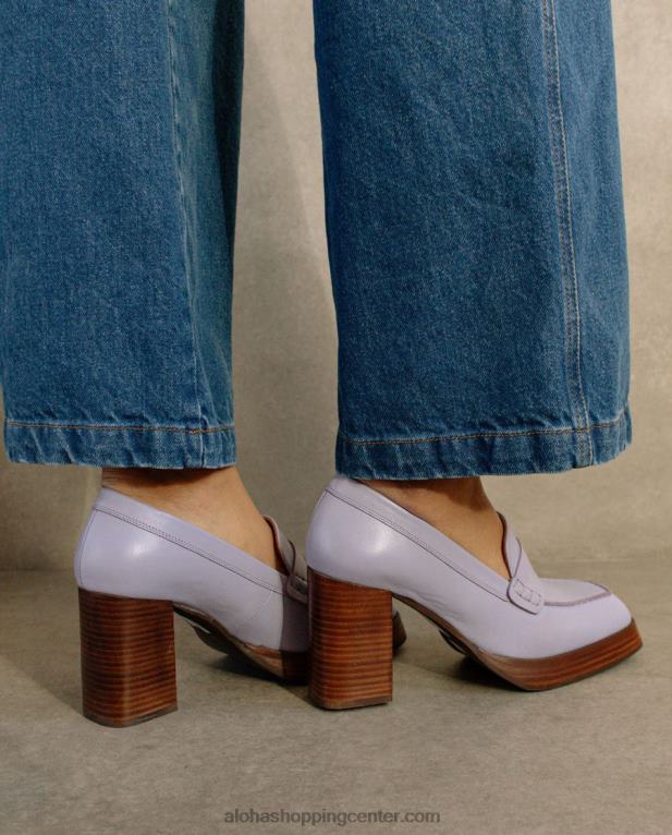 busy - vijoličasti usnjeni loaferji ženske Alohas 0D4R8392