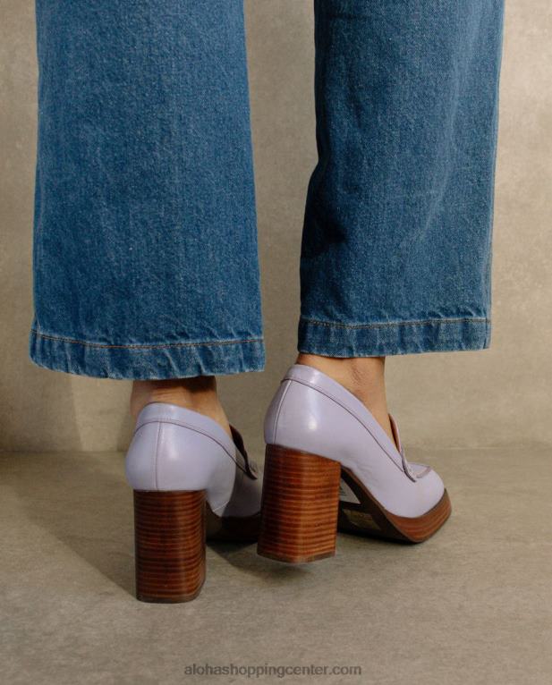 busy - vijoličasti usnjeni loaferji ženske Alohas 0D4R8392