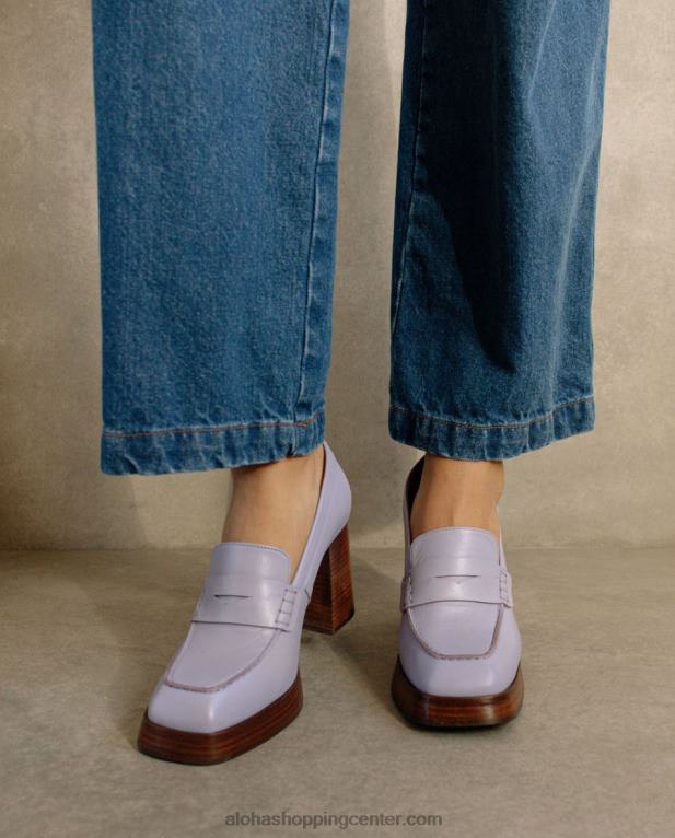 busy - vijoličasti usnjeni loaferji ženske Alohas 0D4R8392