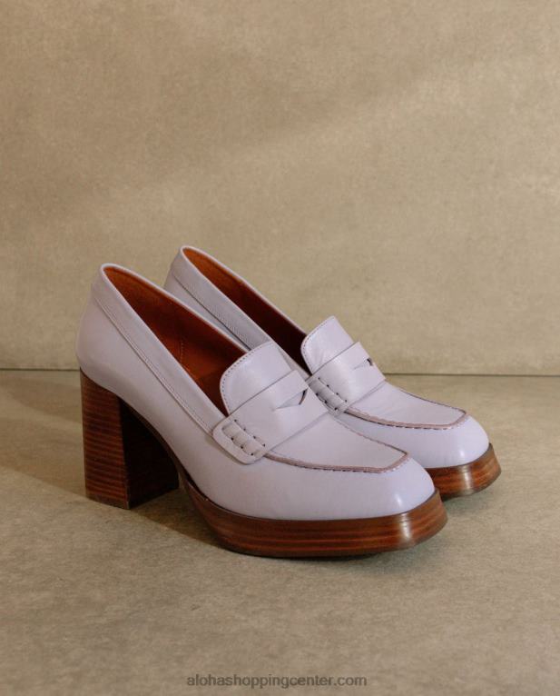 busy - vijoličasti usnjeni loaferji ženske Alohas 0D4R8392