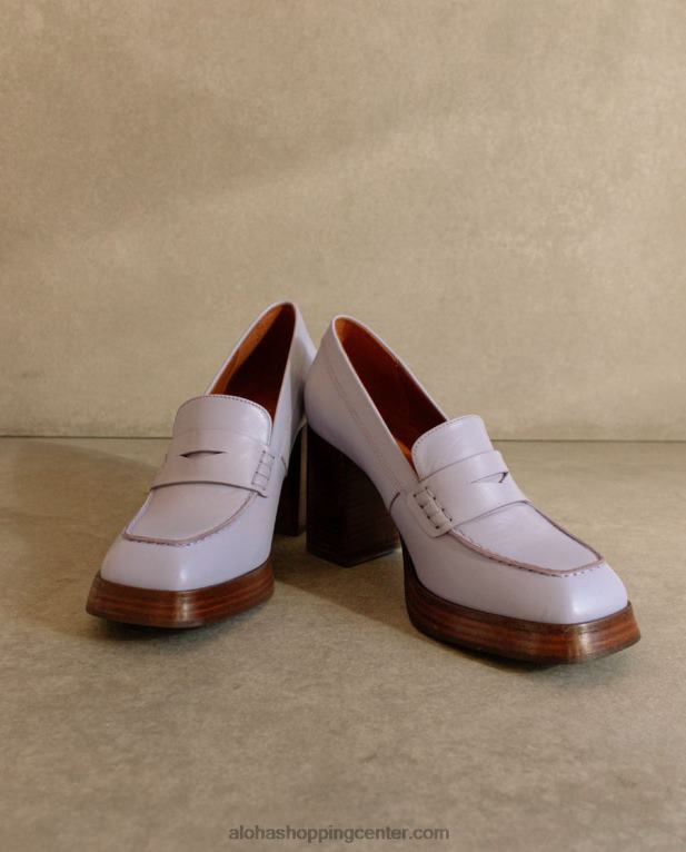 busy - vijoličasti usnjeni loaferji ženske Alohas 0D4R8392