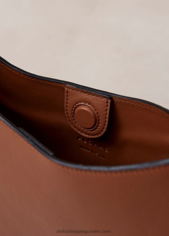 c bicolor - črno-rjava usnjena torbica ženske Alohas 0D4R81122