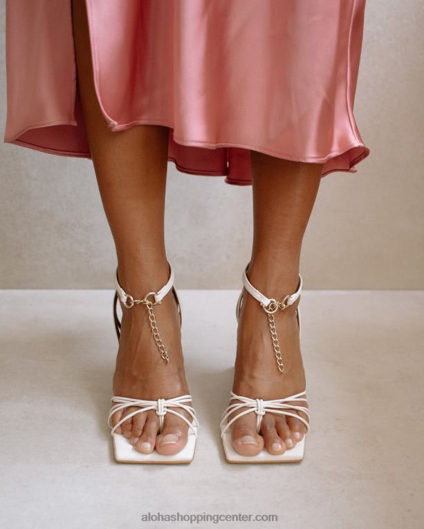 cactus - beli usnjeni sandali ženske Alohas 0D4R8472