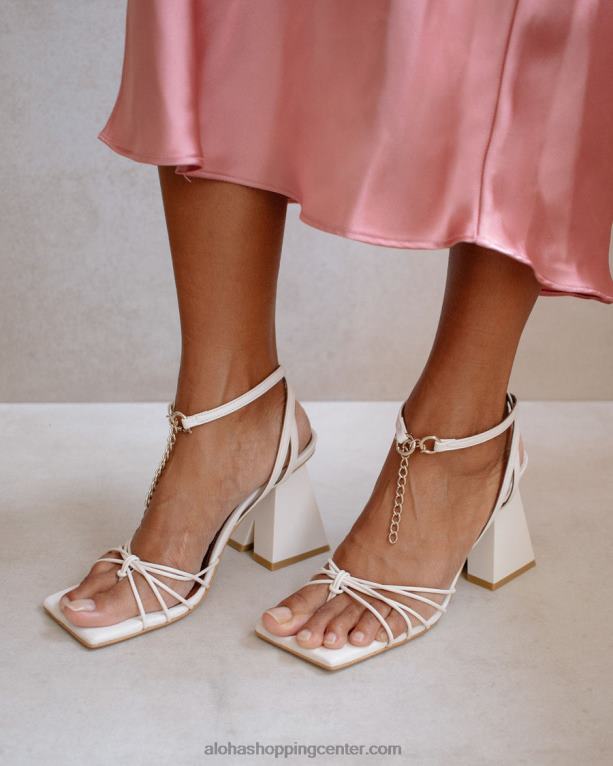 cactus - beli usnjeni sandali ženske Alohas 0D4R8472