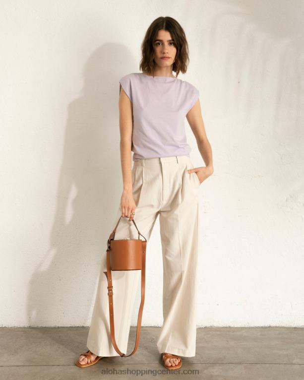 calm - vijoličen bombažni top ženske Alohas 0D4R8787