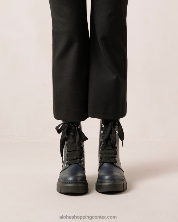 can can - modri usnjeni škornji ženske Alohas 0D4R8280