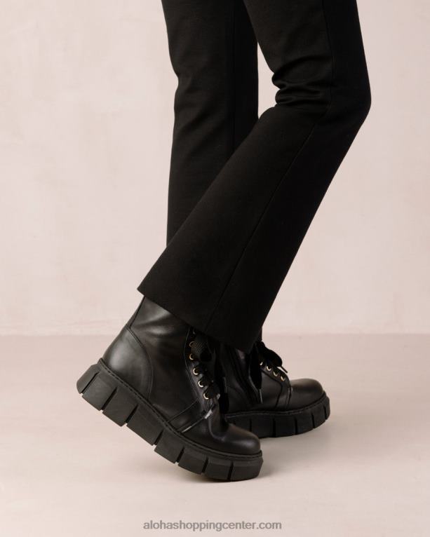 can can - črni škornji iz striženega usnja ženske Alohas 0D4R858