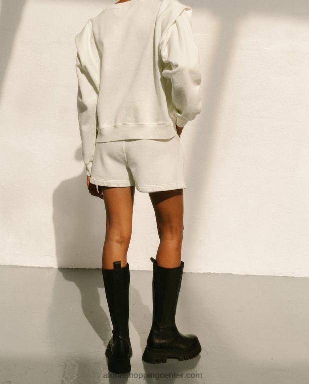 cappuccino - bele bombažne kratke hlače ženske Alohas 0D4R8870