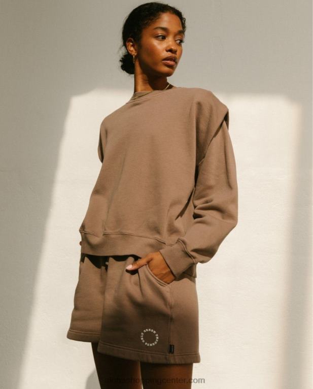 cappuccino - rjave bombažne kratke hlače ženske Alohas 0D4R8872