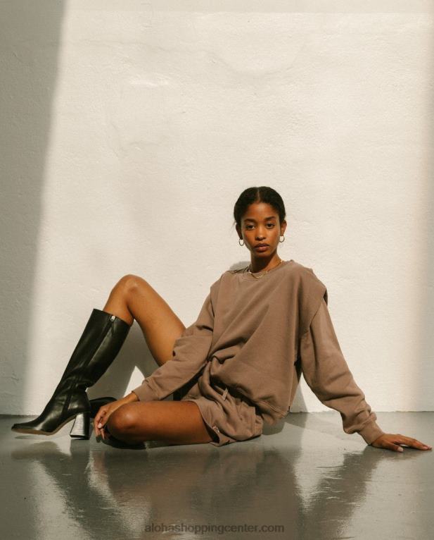 cappuccino - rjave bombažne kratke hlače ženske Alohas 0D4R8872